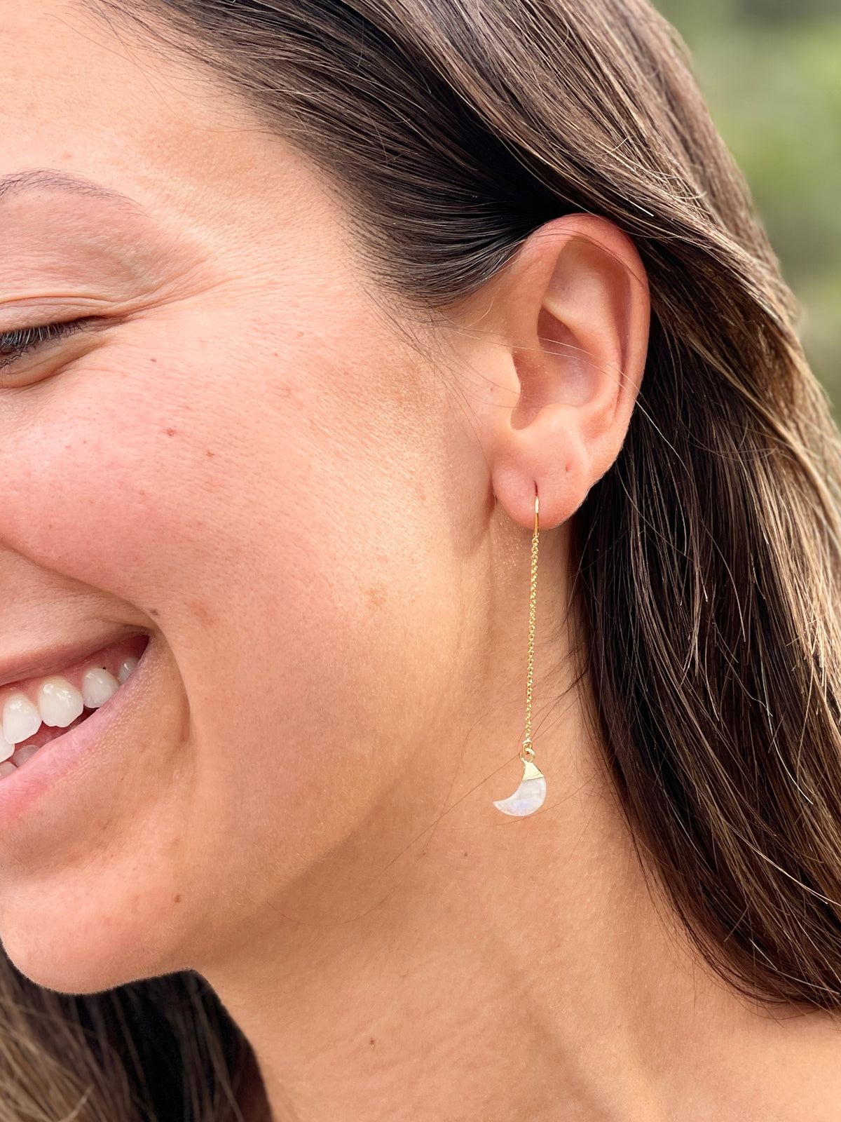 Dalmatian Jasper Threader Earrings
