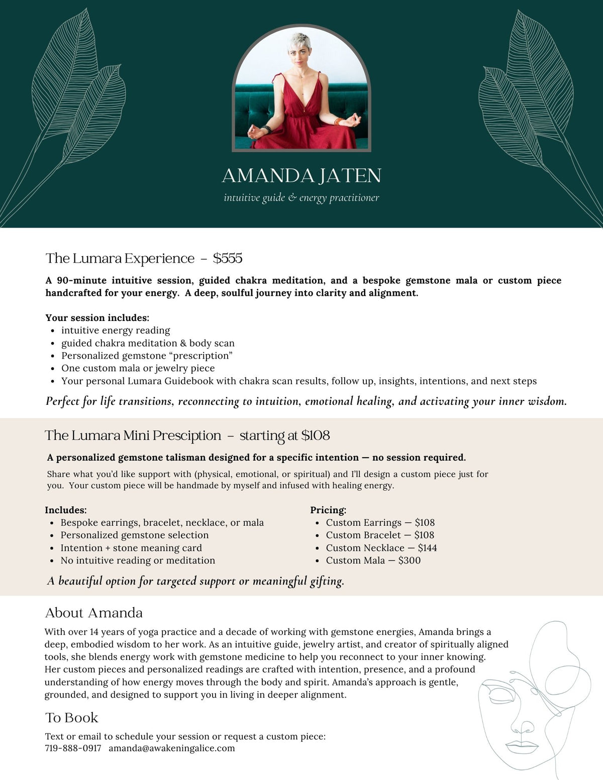 Lumara Mini Prescription — Custom Gemstone Earrings, Bracelet, or Necklace