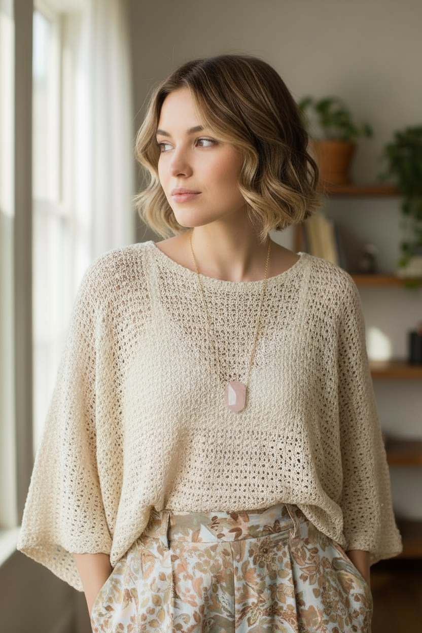 Rose Quartz Heart Opener Necklace - Gold Chain