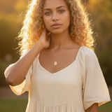 Inner Light Gold Hamsa Necklace