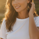 Inner Radiance Suncatcher Earrings - Citrine