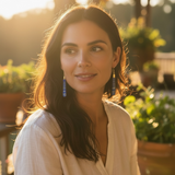 Tapping Into Wisdom Lapis Gold Earrings