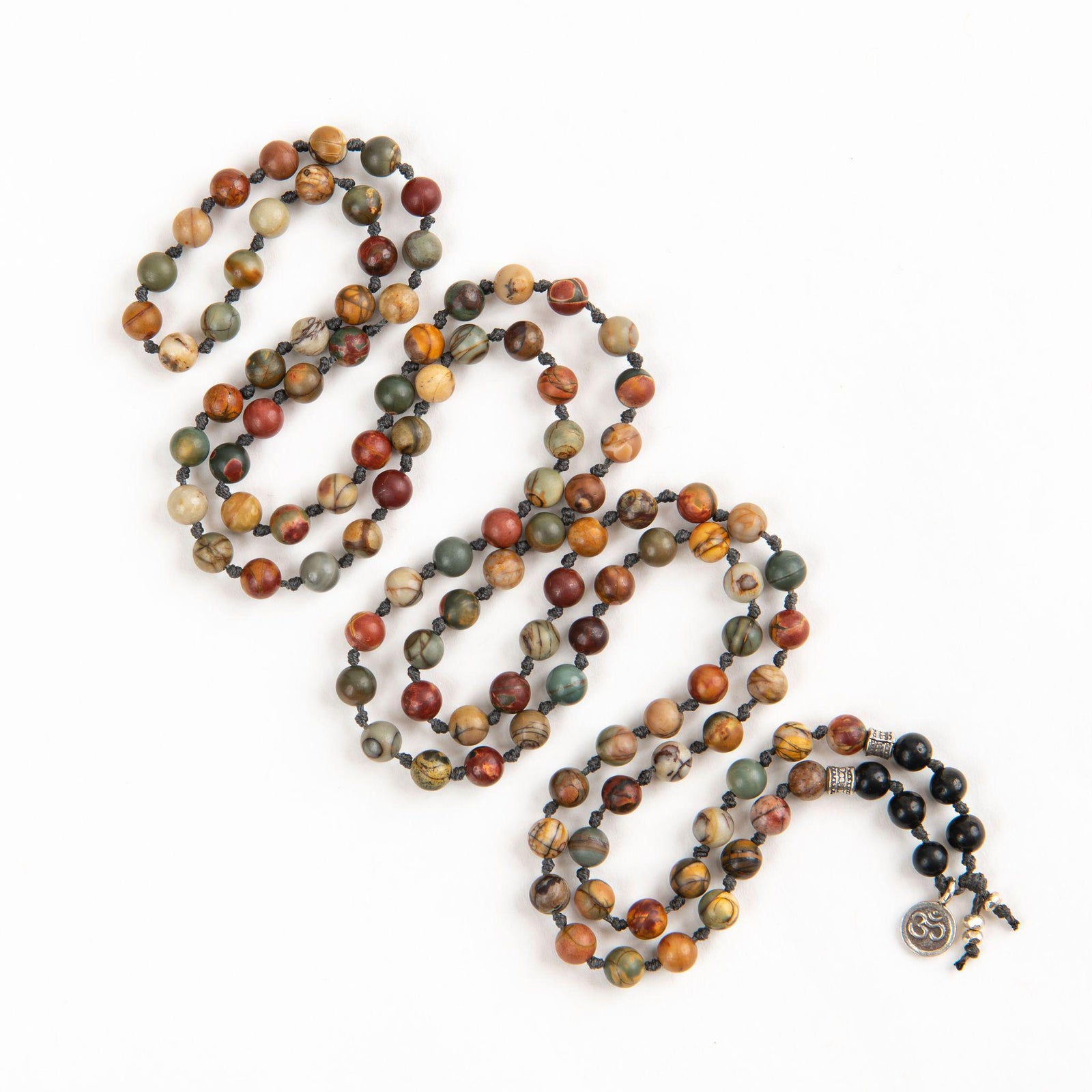 Mala for Grounding and Protection with Thai Silver Charm Merakalpa Malas