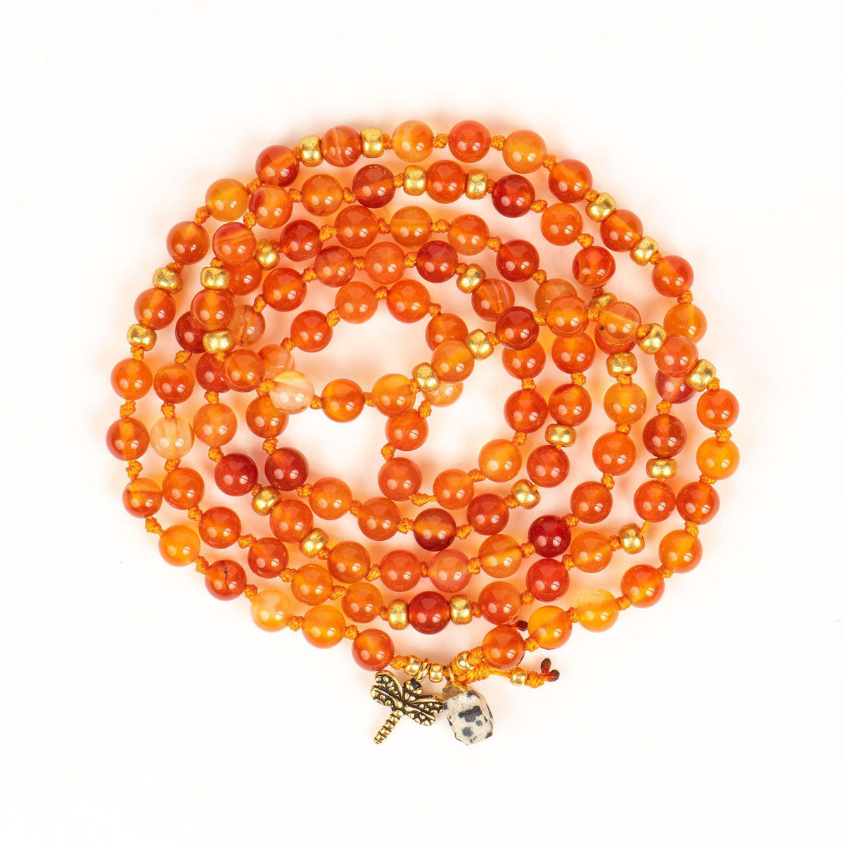 Passion + Creativity Carnelian Mala Bracelet