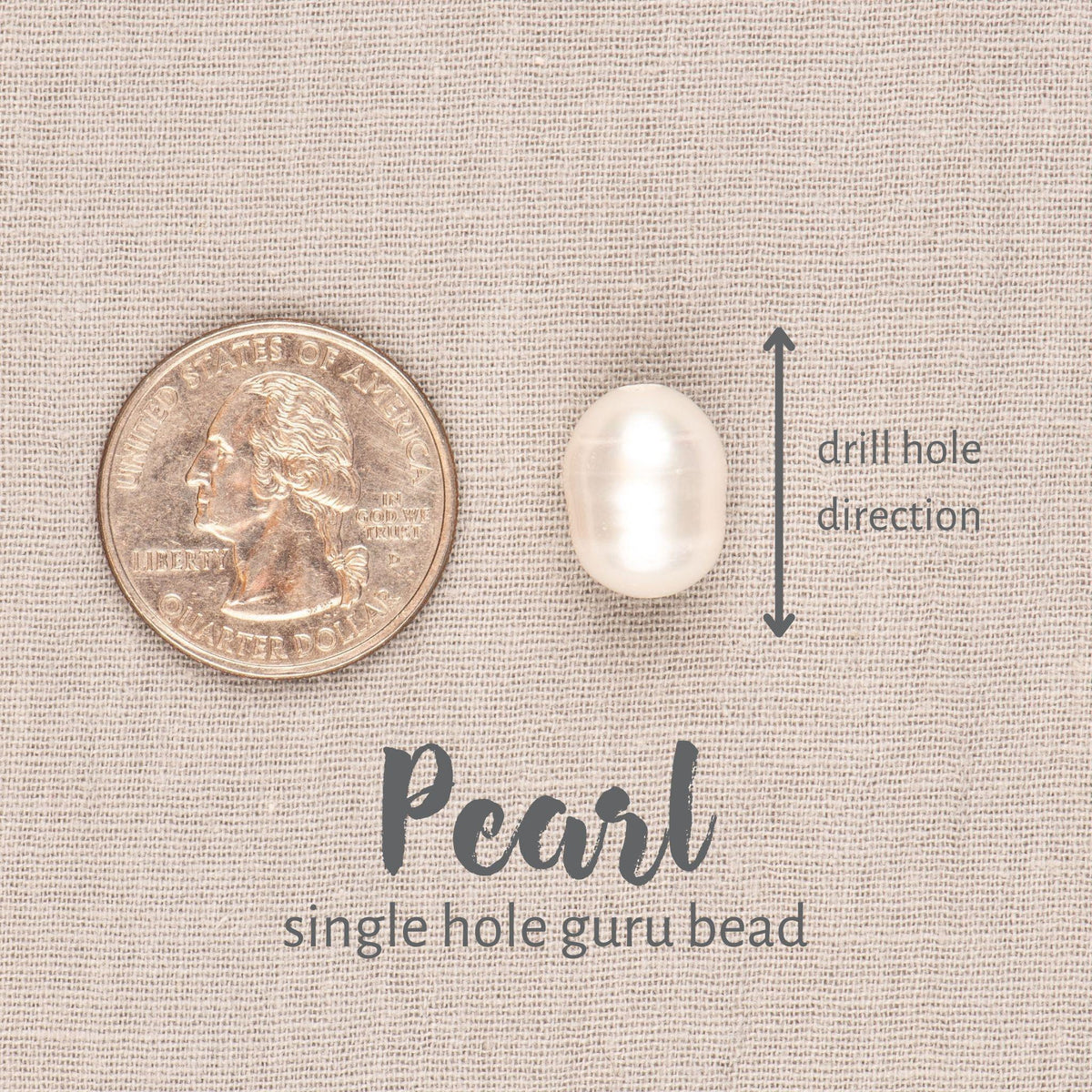 White Pearl Meru Bead for Prayer Beads Merakalpa Malas