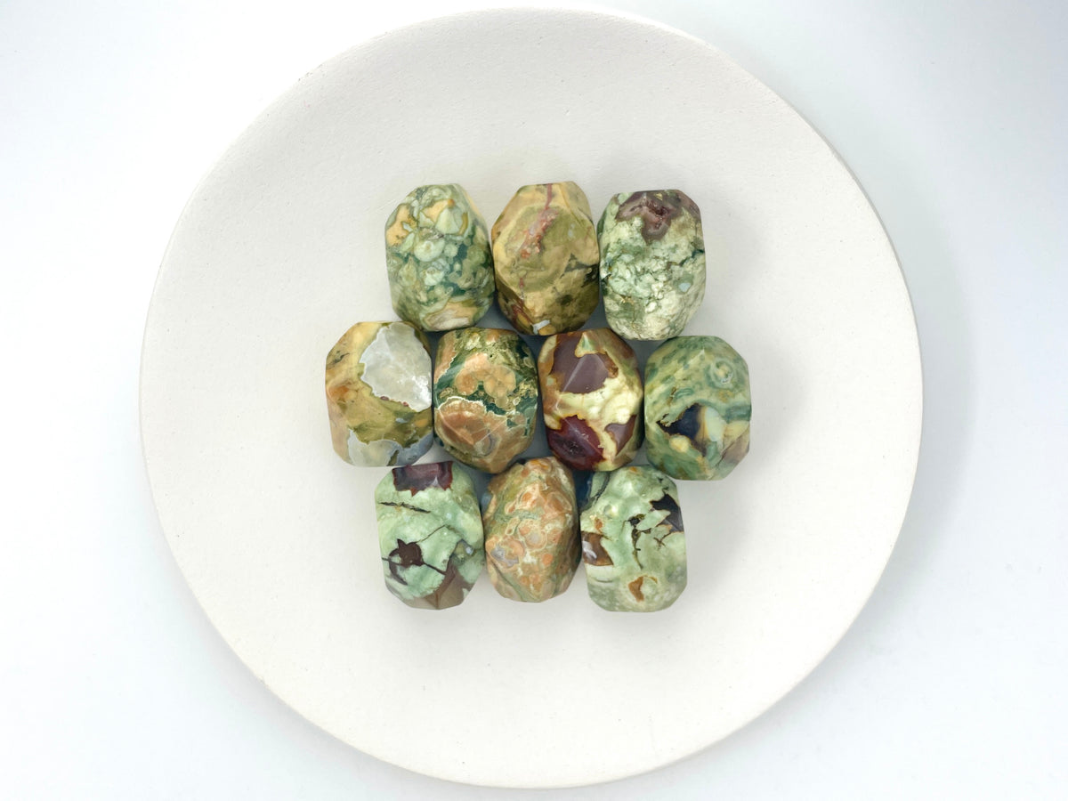 Rainforest Jasper Guru Beads