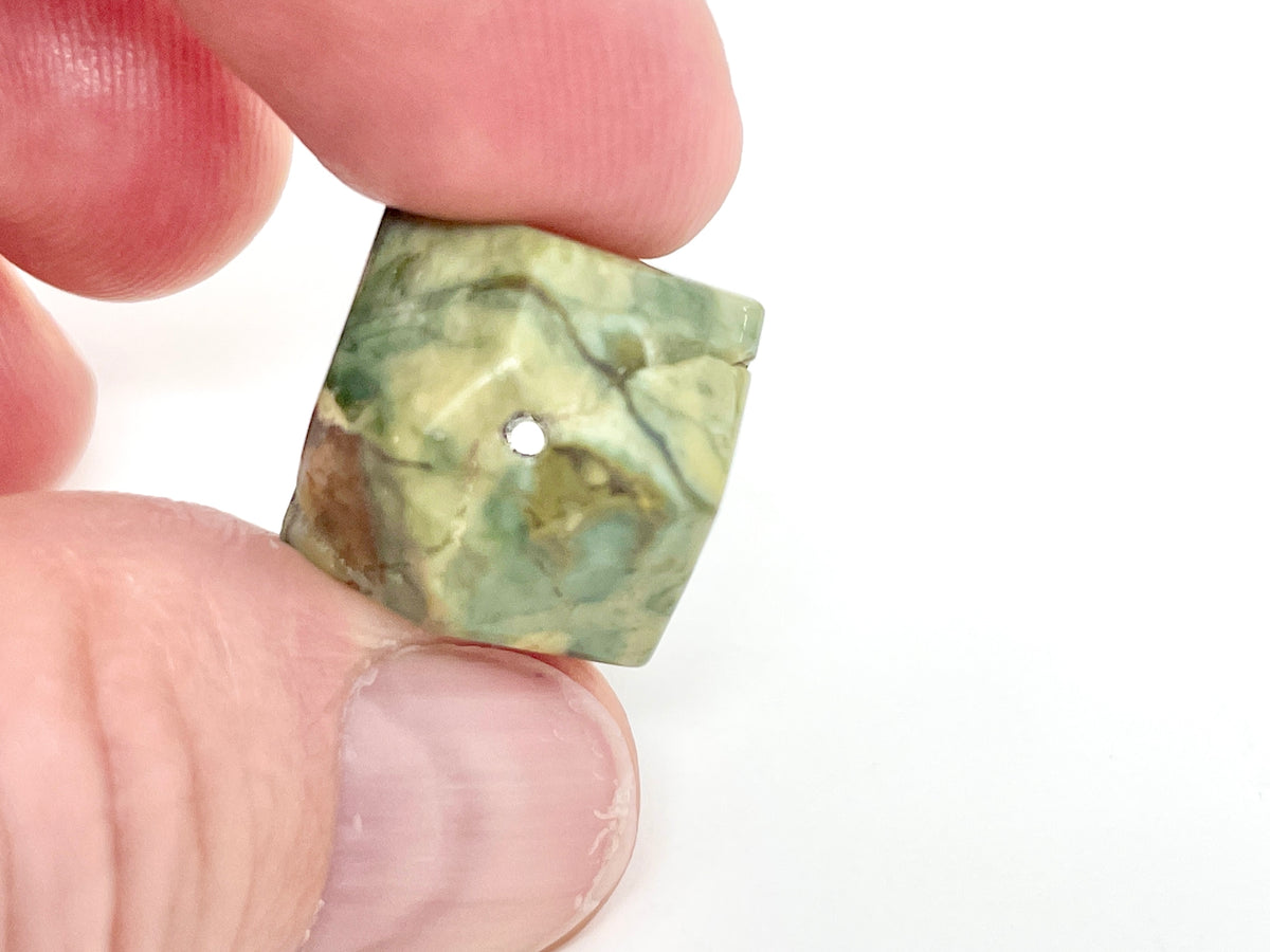 Rainforest Jasper Guru Beads